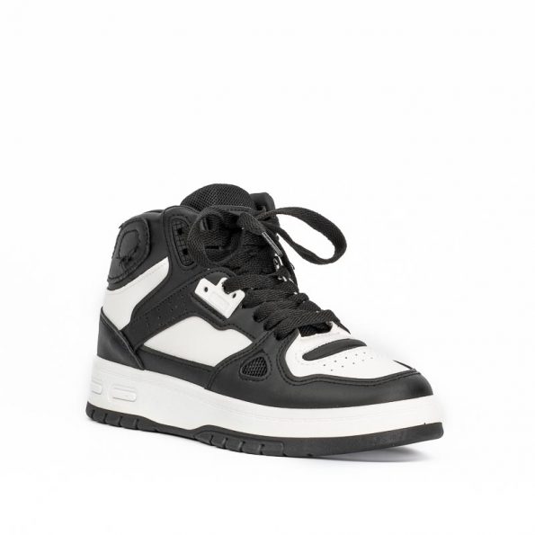 Sneakers înalți Negru:Alb-j2317-1-2