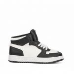 Sneakers înalți Negru/Alb-j3057-2